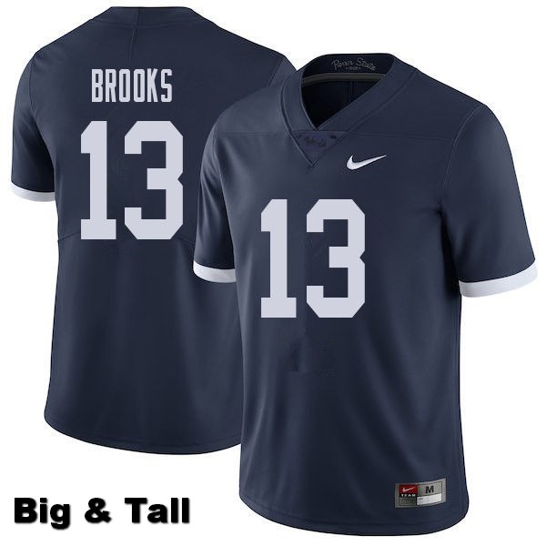 NCAA Nike Men's Penn State Nittany Lions Ellis Brooks #13 College Football Authentic Throwback Big & Tall Navy Stitched Jersey DDT8298MN